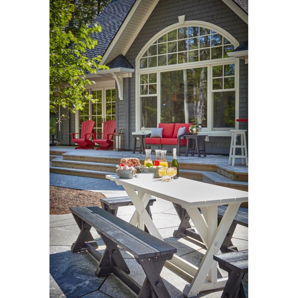 CRP Harvest Dining Bench Table Set