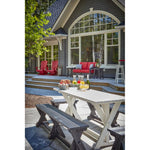 CRP Harvest Dining Bench Table Set
