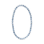 **CZ Light Blue Stretch Tennis Bracelet - 52473