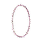 **CZ Light Pink Stretch Tennis Bracelet - 52475