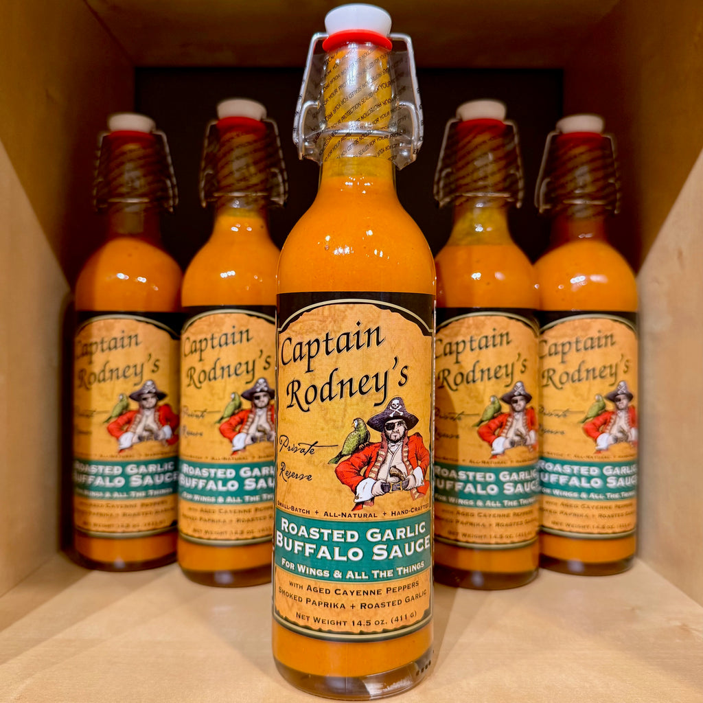 Captain Rodney's Roasted Garlic Buffalo Sauce - 15.5