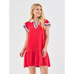 Carissa Red/White Dress