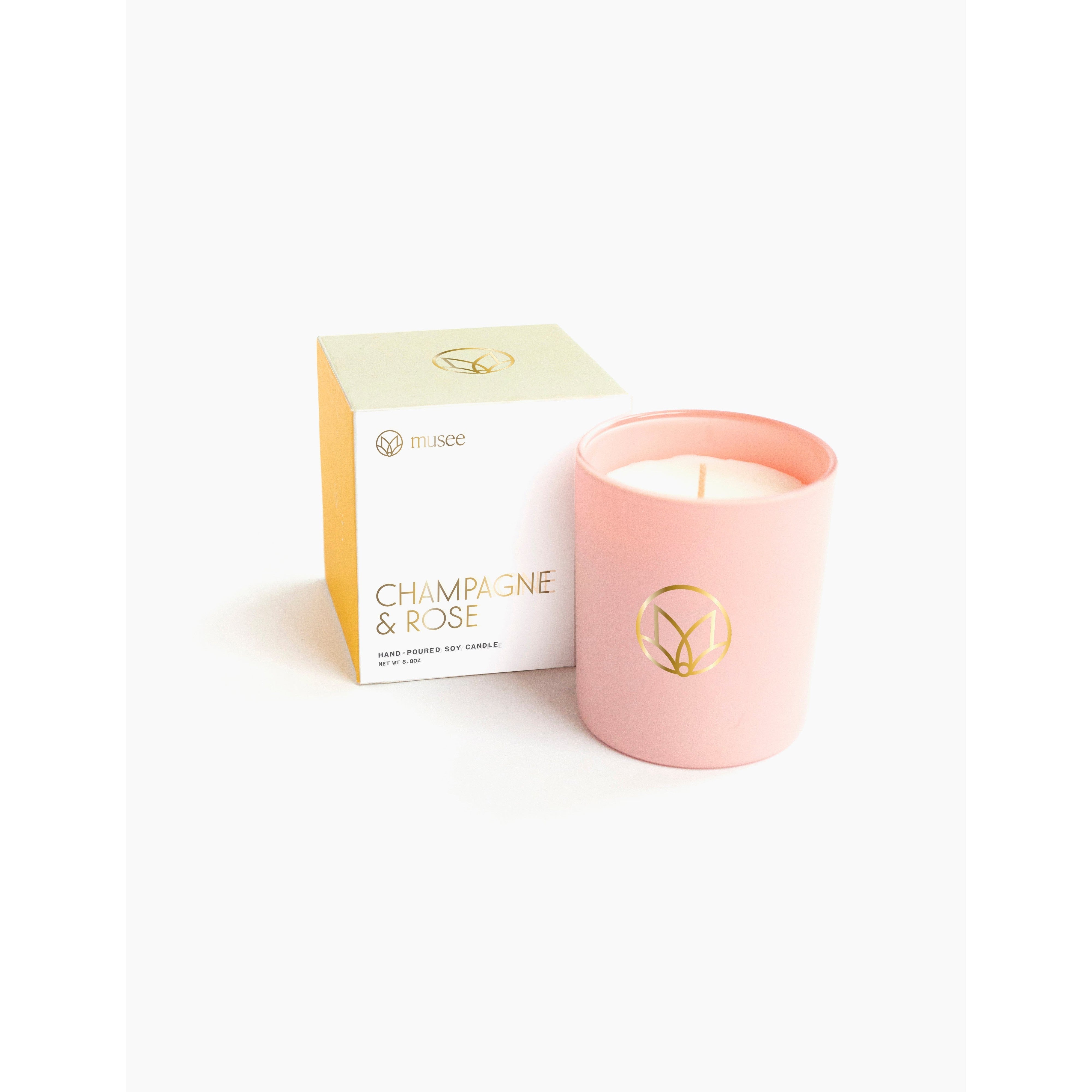 Champagne & Rose Soy Candle