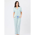 Charlotte Pants Set | Sweetbriar Lattice Blue