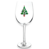 Christmas Tree Wine Glass