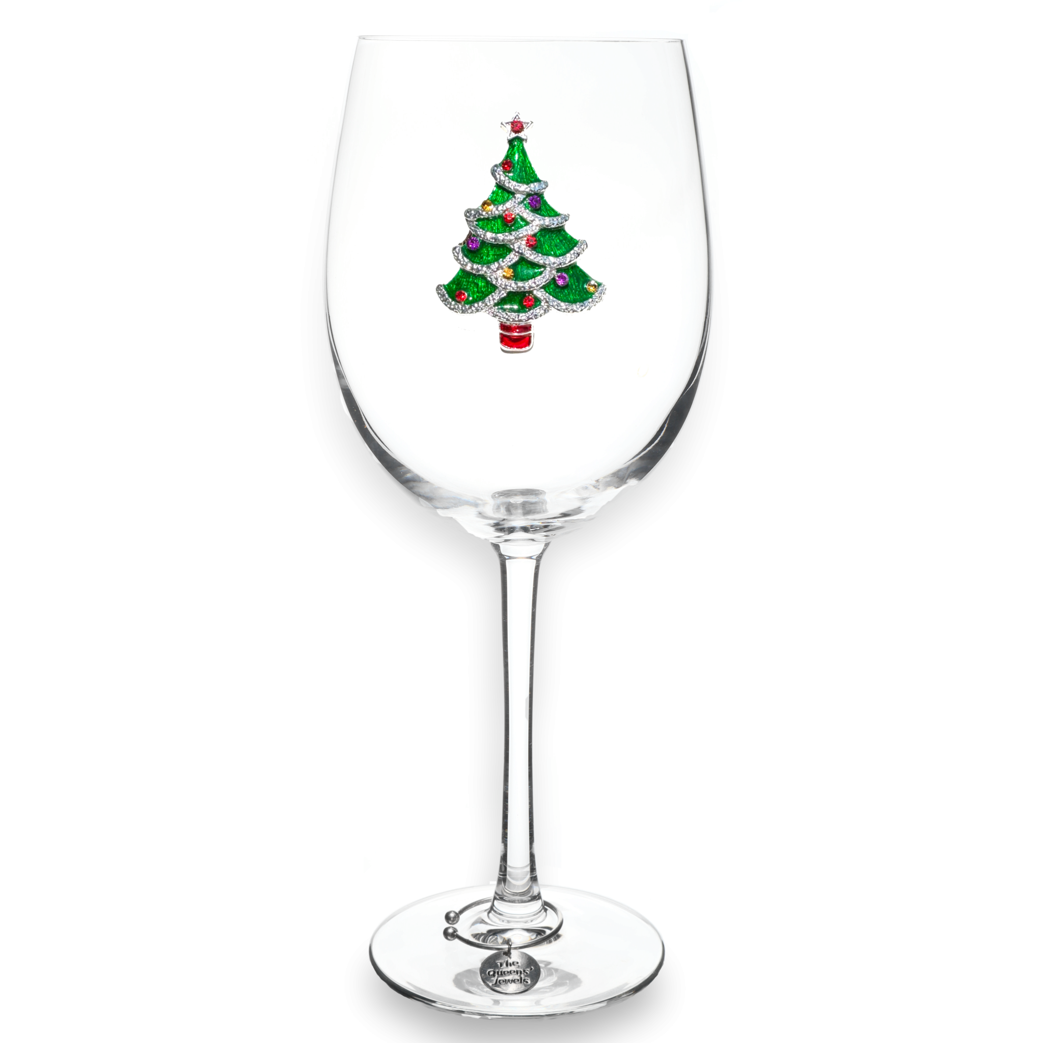 Christmas Tree Wine Glass