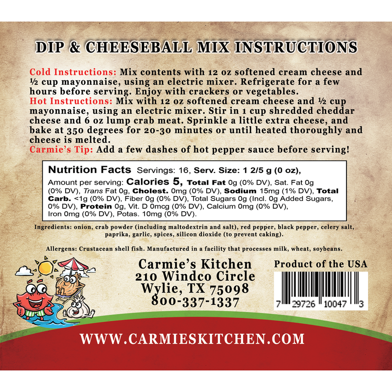 Coastal Crab Dip Mix