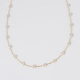 Coastal Grit Dainty Harbor Pearl Necklace