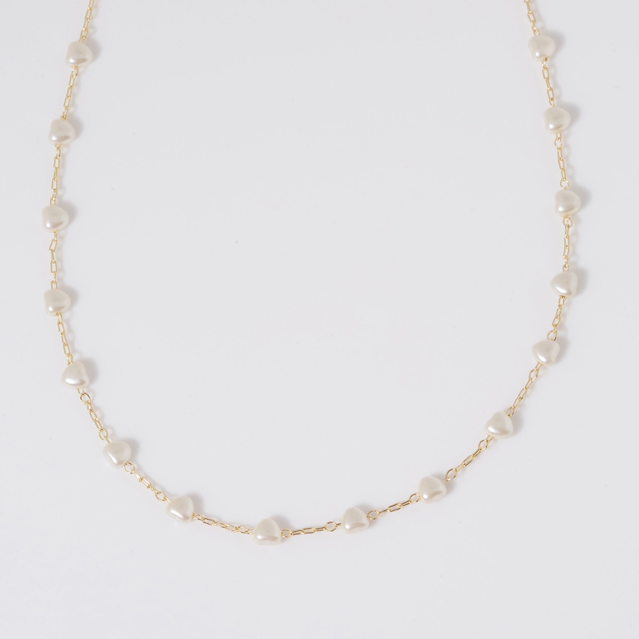 Coastal Grit Dainty Harbor Pearl Necklace