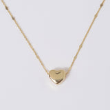 Coastal Grit Heart Of Gold Necklace