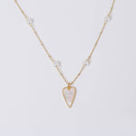 Coastal Grit Pearl of Love Necklace