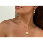 Coastal Pearl Drop Earrings