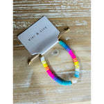 Color Candy Bead Bracelet with Pearl