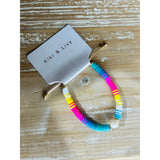 Color Candy Bead Bracelet with Pearl
