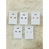 Color Smiley Studs