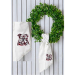 Colorful Bulldog Mascot Wreath Sash