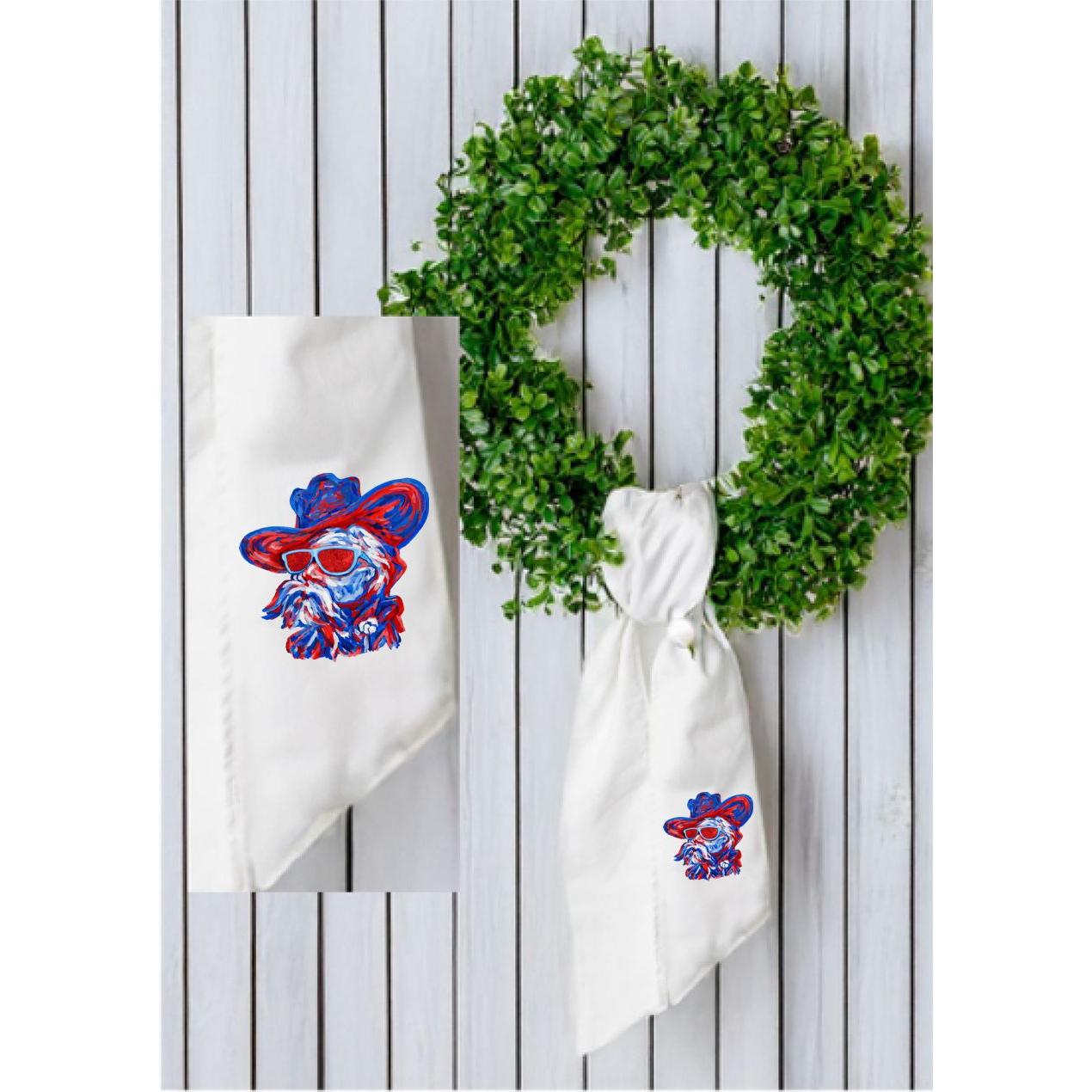 Colorful Rebel Mascot Wreath Sash