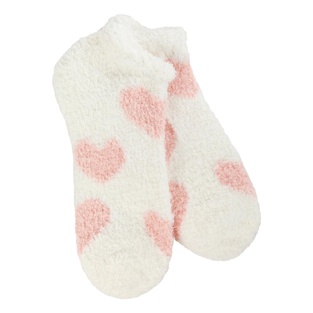 Cozy Rose Heart Lo Sock