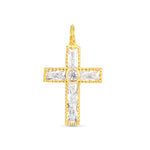 Cross Necklace Charm - Gold