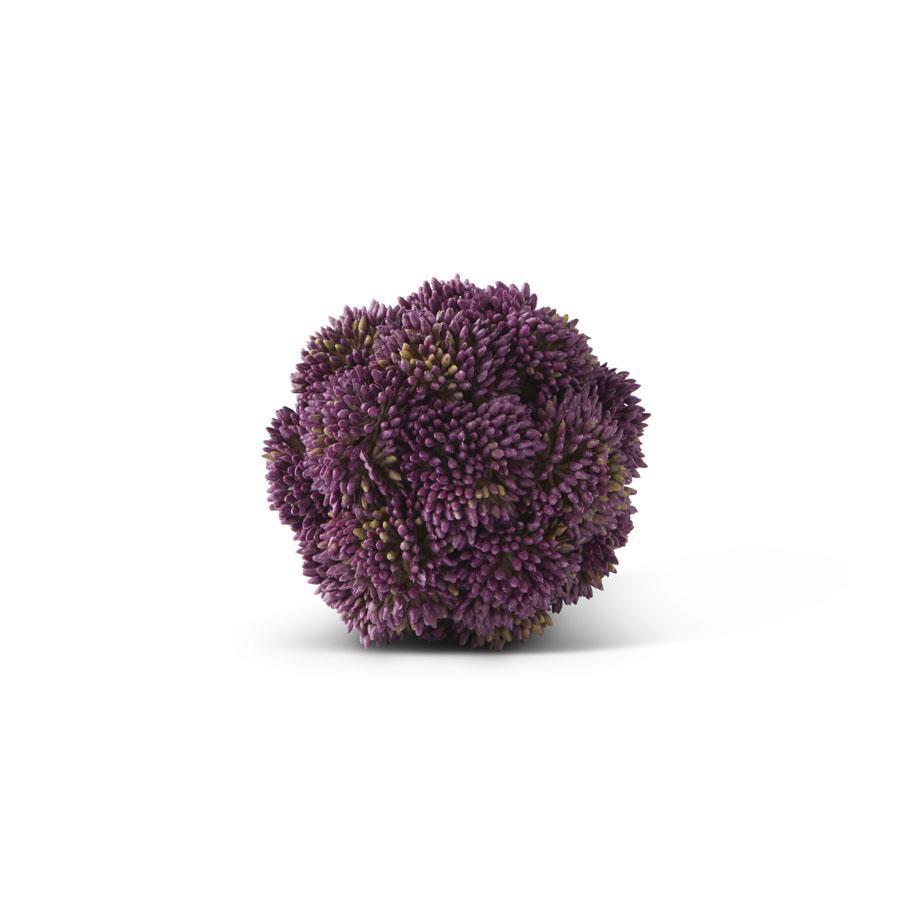 Dark Purple Sedum Ball 4"