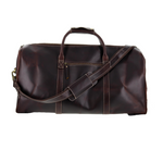 Dark Walnut Leather Duffel
