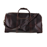 Dark Walnut Leather Duffel