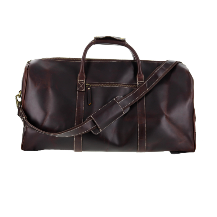 Dark Walnut Leather Duffel