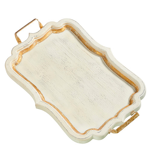 Distressed White Tray