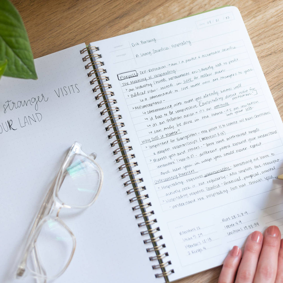 Dove Grey Church Notes Book