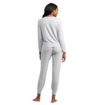 Dream Jersey Crew Neck Lounge Set Gray