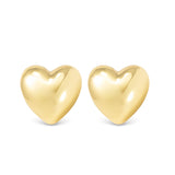 Ella Polished Heart Stud Gold