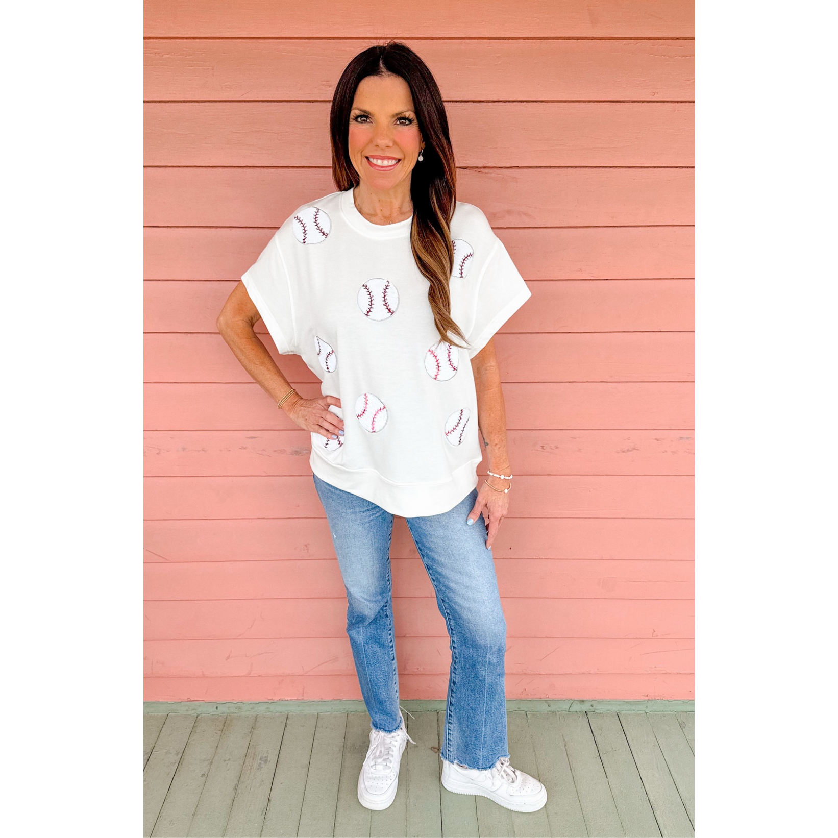 Emily Sequin Baseball Shirt