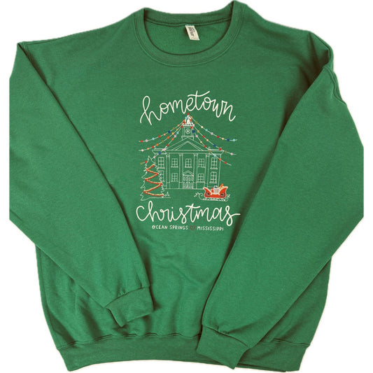 Emmalee's Hometown Christmas Sweatshirt - Kelly Green