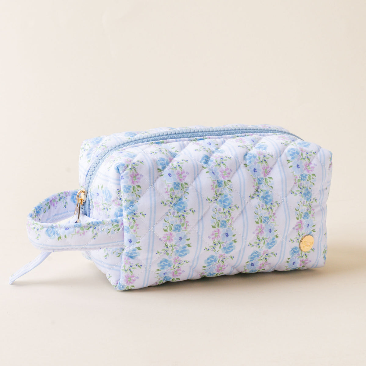 Essentials Quilted Cosmetic Pouch