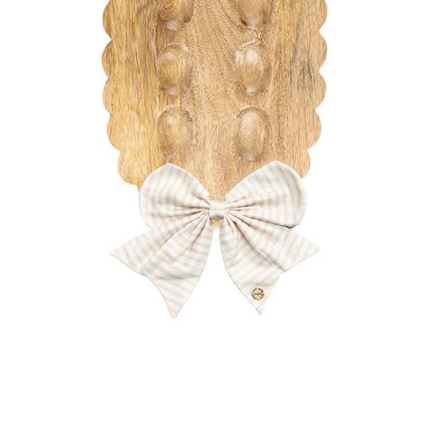 Fabric Bow | Pink Stripe