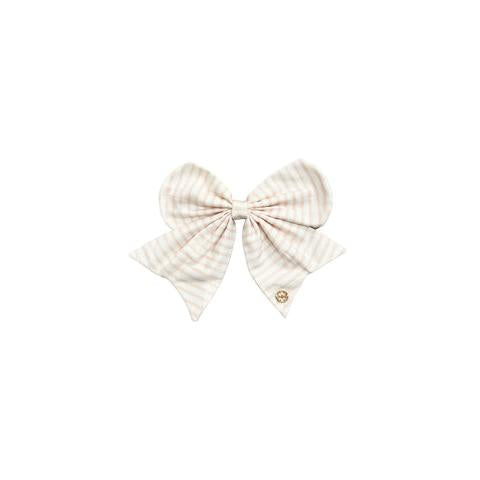 Fabric Bow | Pink Stripe