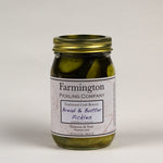 Farmington Bread & Butter Pickles - 16oz