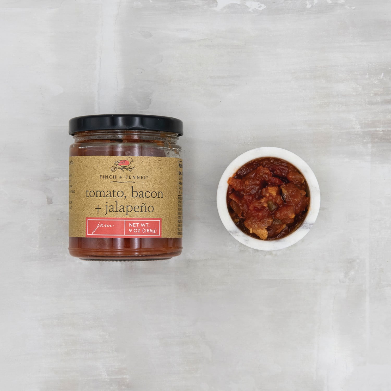 Finch + Fennel Tomato Bacon Jalapeno Jam
