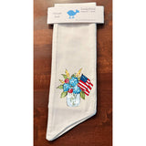 Flag Floral Jar Wreath Sash