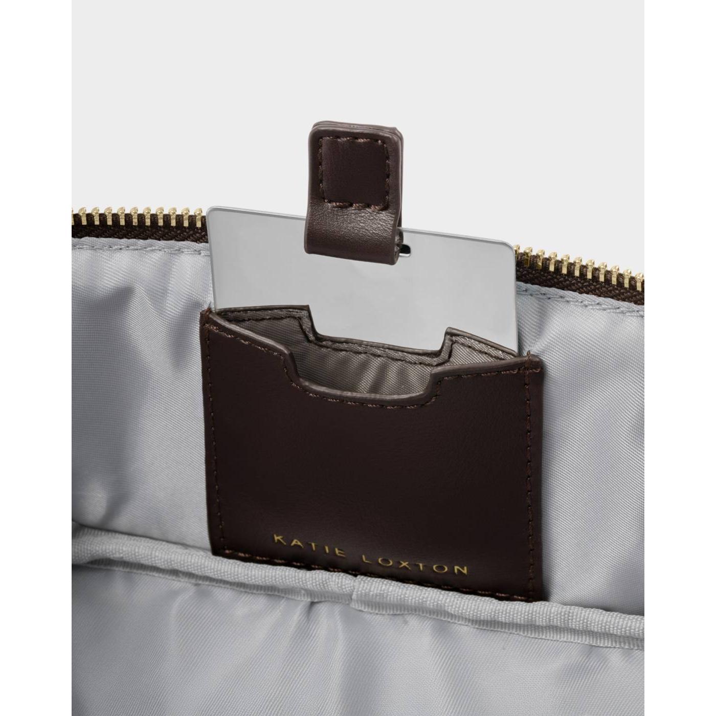 Fold-Out Mirror Make Up Bag