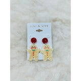 Gingerbread Man Earrings