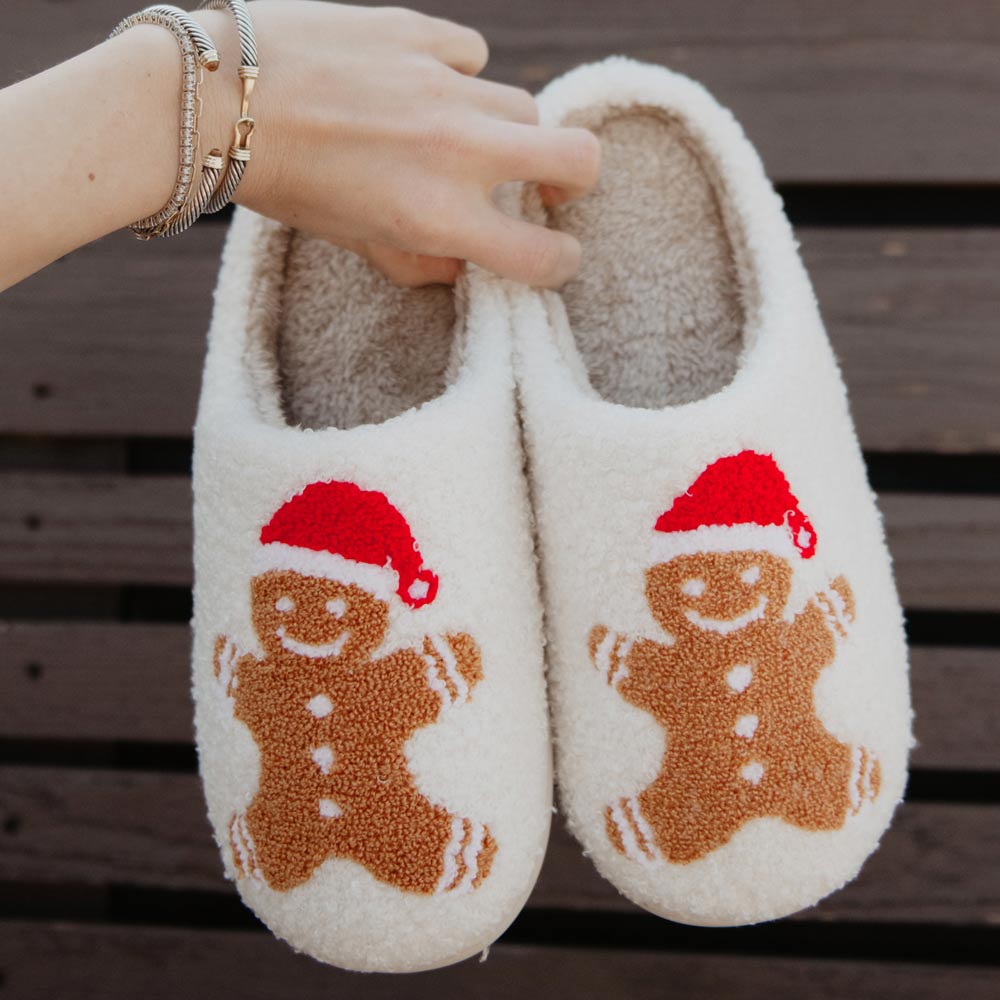 Gingerbread Man Slippers