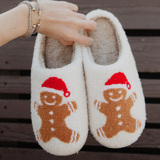 Gingerbread Man Slippers