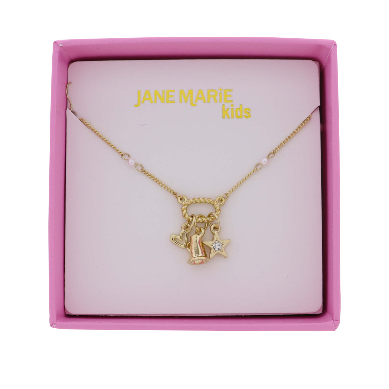 Girls Gold Charm Necklace