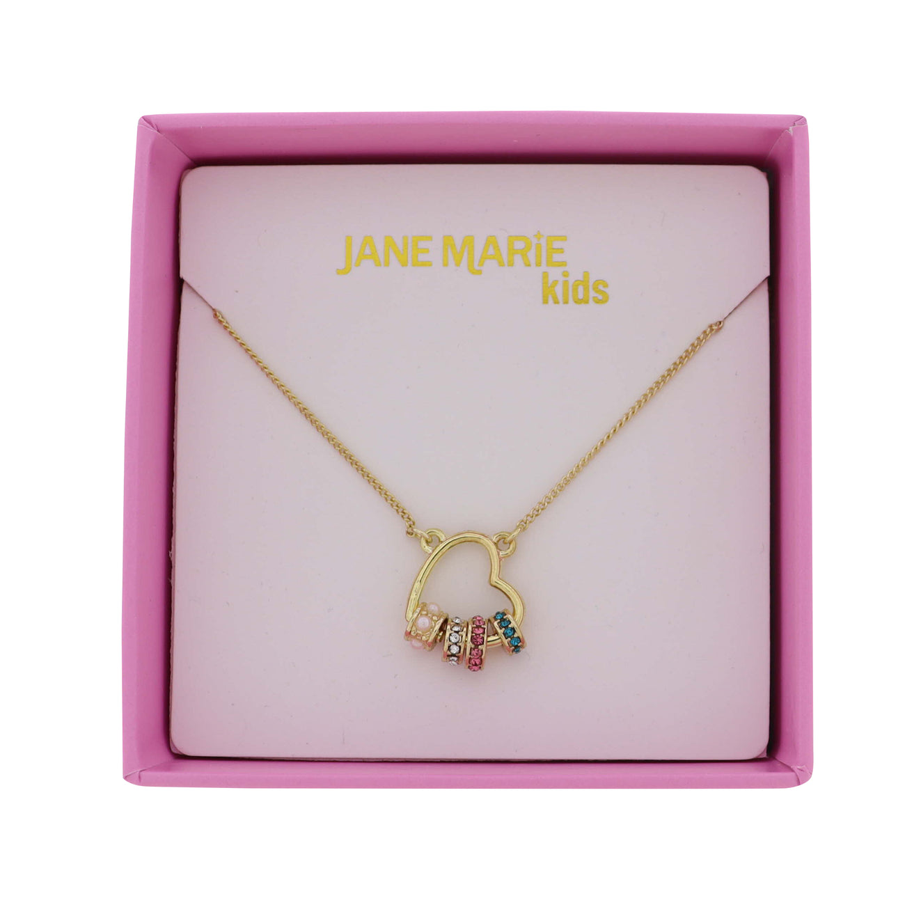 Girls Gold Charm Necklace
