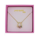 Girls Gold Charm Necklace