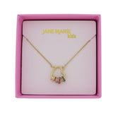 Girls Gold Charm Necklace