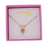 Girls Gold Charm Necklace