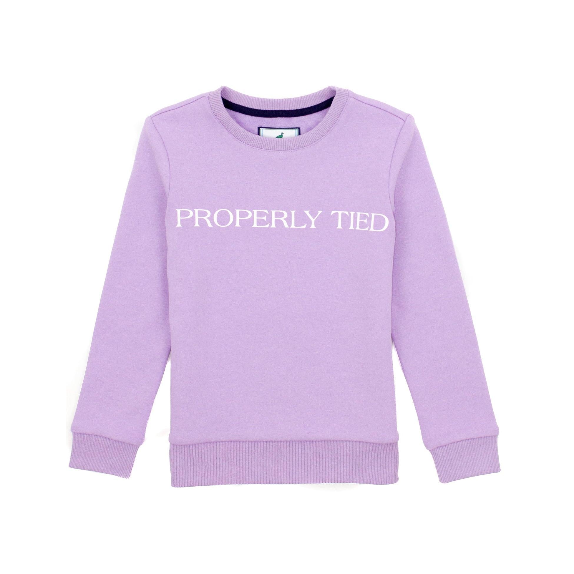 Girls Laurel Crew Sweatshirt - Lilac