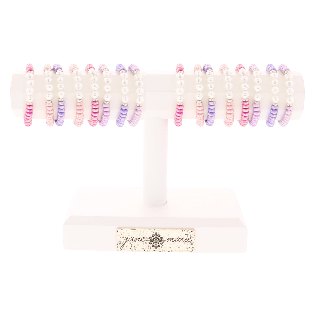 Girls Over the Rainbow Beaded Stretch Bracelet